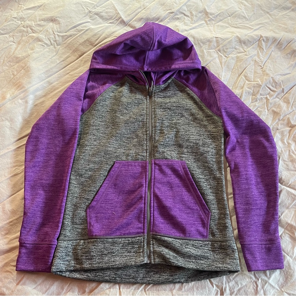 Head Kids Hoodie in Purple and Gray